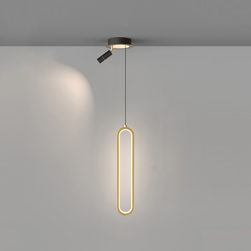 Style de style contemporain linéaire suspension lumières métal 2 lampes à suspension légère