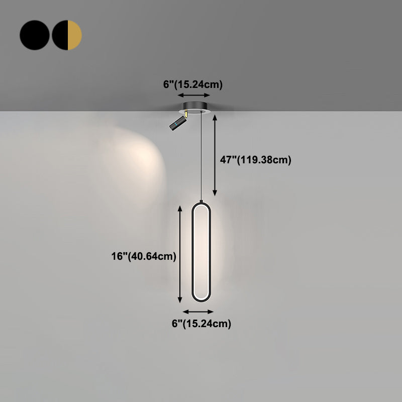 Eigentijdse stijl lineaire vorm hanglampen metaal 2 lichthangende lampen