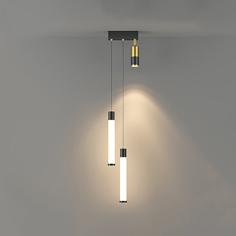 Geometrische Form des zeitgenössischen Stils Anhänger Leuchten Metall 3 Licht hängende Lampen