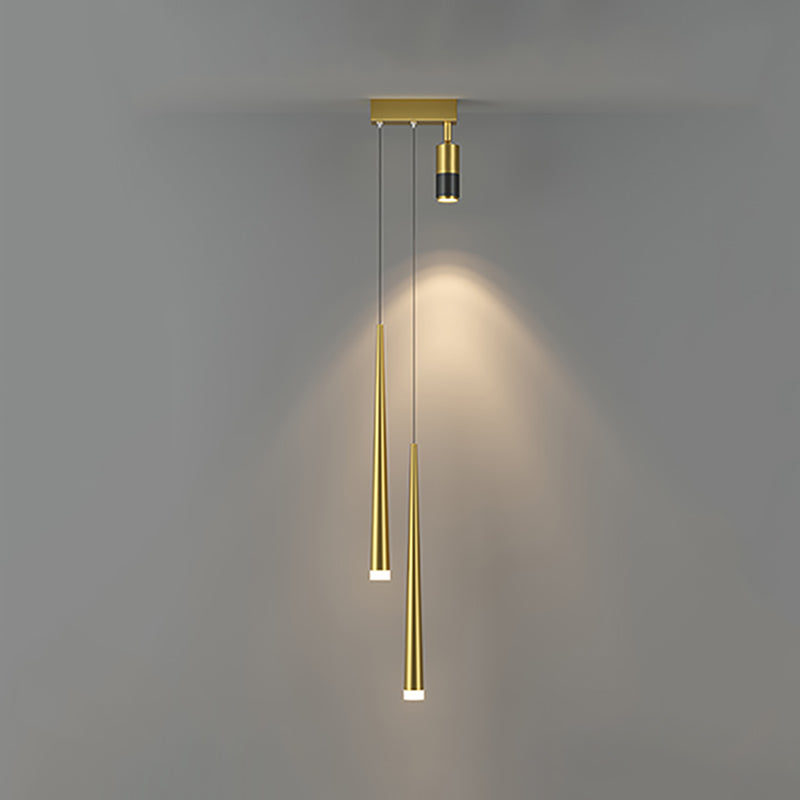 Geometrische Form des zeitgenössischen Stils Anhänger Leuchten Metall 3 Licht hängende Lampen