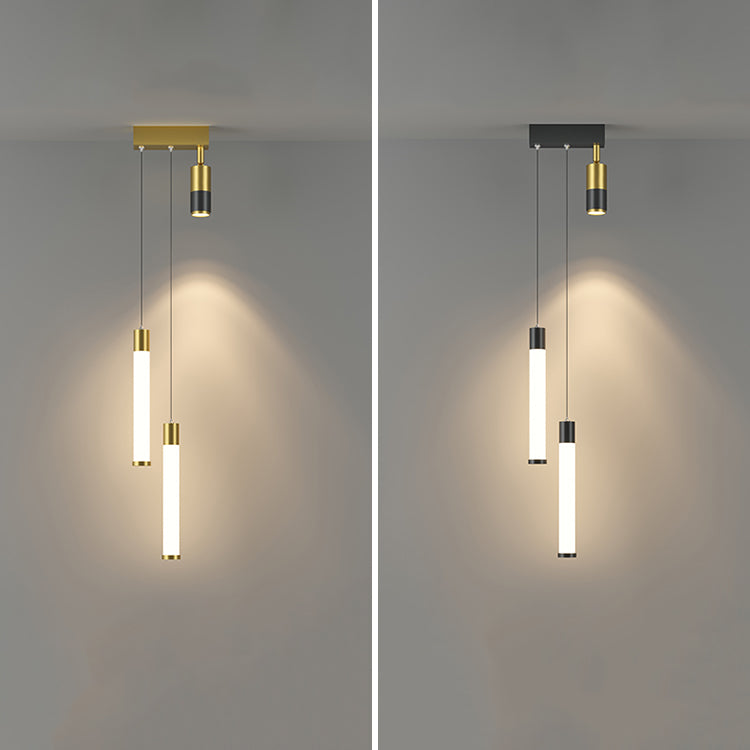 Geometrische Form des zeitgenössischen Stils Anhänger Leuchten Metall 3 Licht hängende Lampen