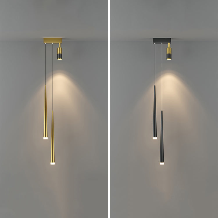 Geometrische Form des zeitgenössischen Stils Anhänger Leuchten Metall 3 Licht hängende Lampen