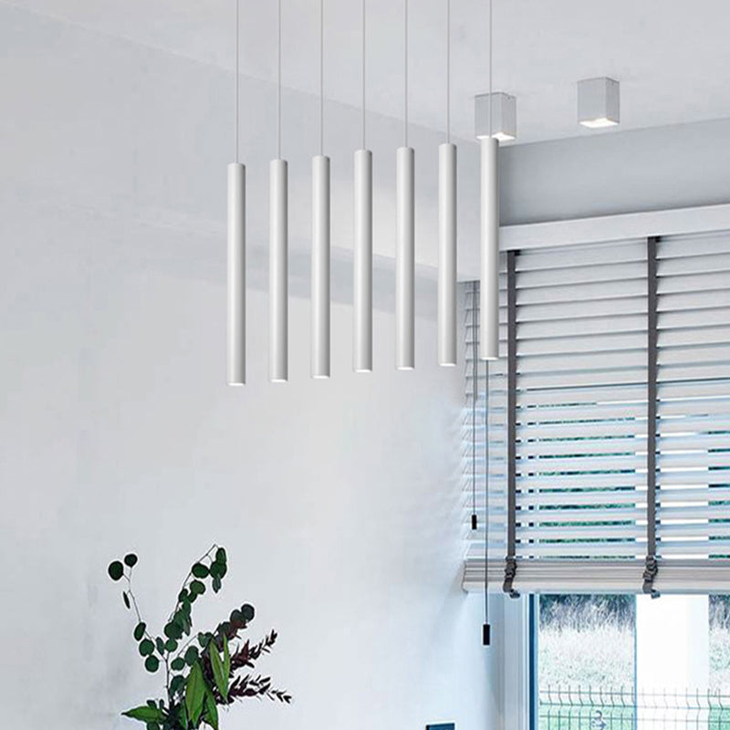 Linear Shape Metal Hanging Light Modern Style 1 Light Hanging Light Fixtures