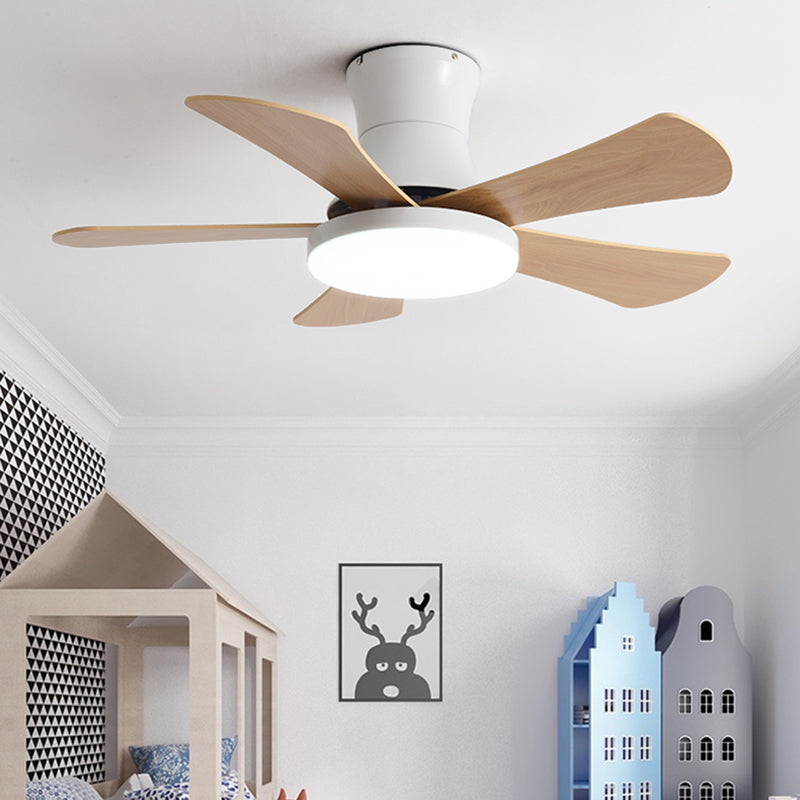 Éclairage de ventilateur de plafond de style moderne Métal 1 plafond léger lampe à fans pour la chambre pour enfants