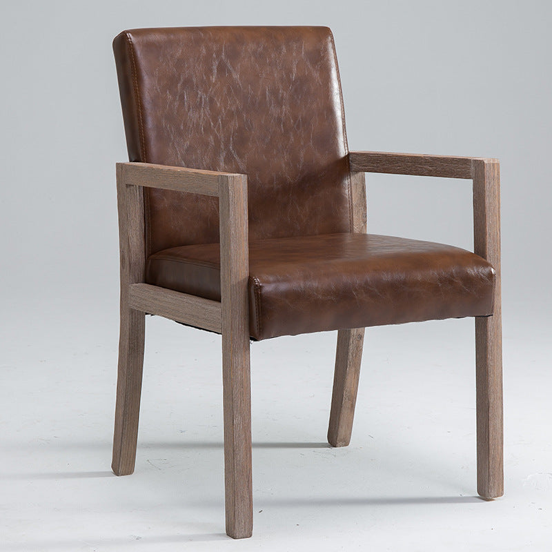 Farmhouse Home gestoffeerde fauteuil met matte afwerking en massieve rugleuning