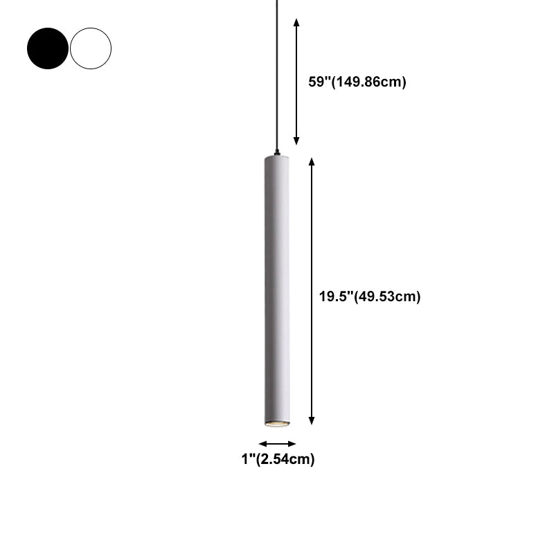 Linear Shape Metal Hanging Light Modern Style 1 Light Hanging Light Fixtures