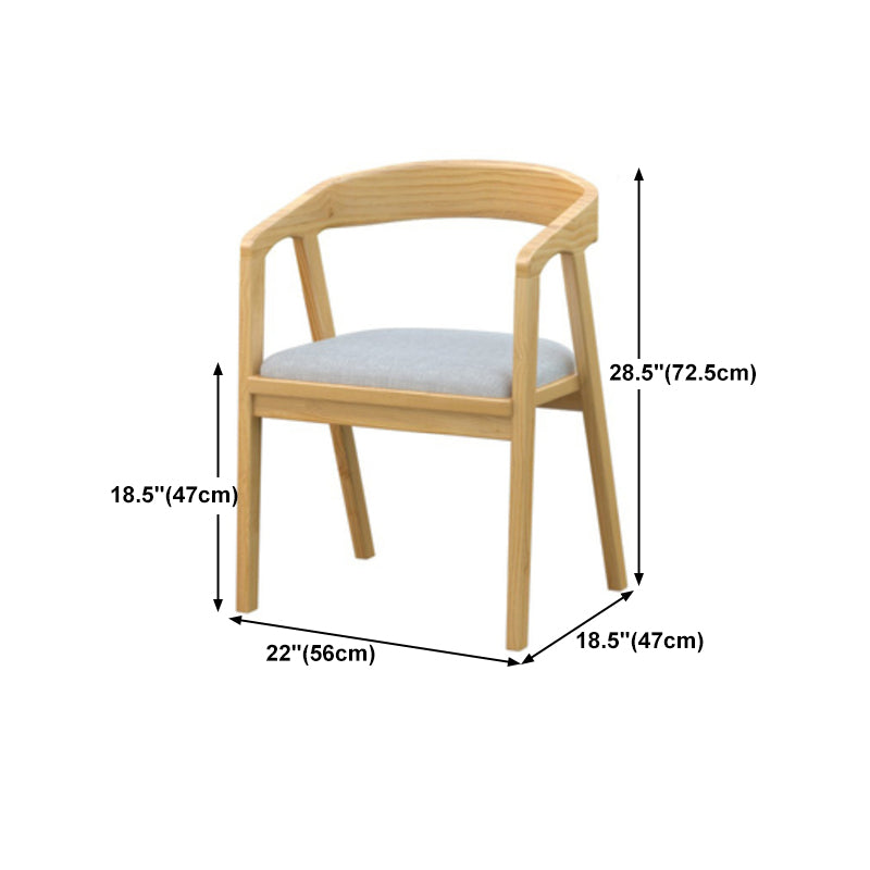Modern 1/2/4/5/6 Pieces Rectangle Dining Set Solid Wood Dining Table with Chairs