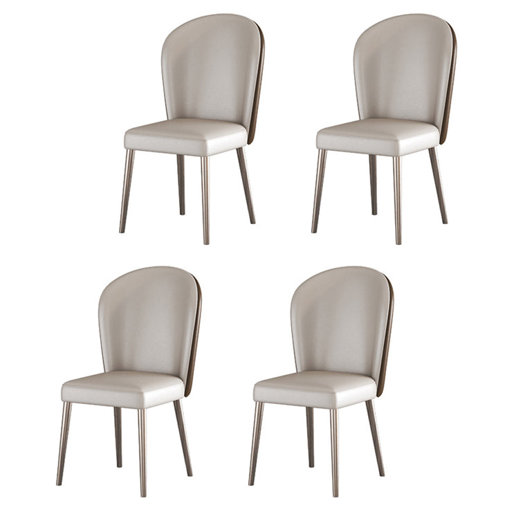 Modern 1/4/7 Pieces Dining Table Set with Sintered Stone Top Stainless Steel Dinette Set