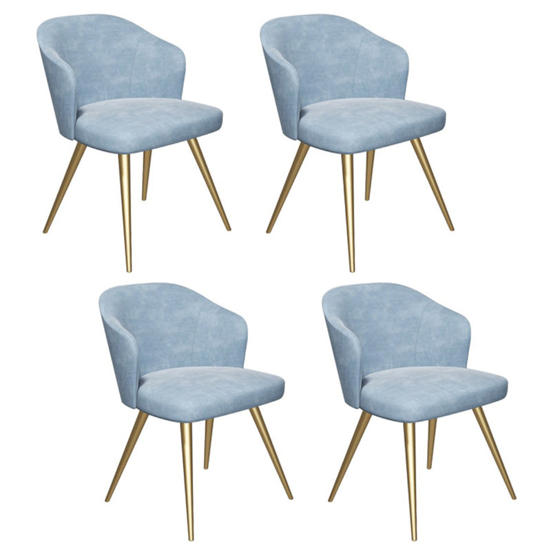 Glam Style 1/4/5 Pieces Dining Set White-gold Table Kitchen Set for Living Room