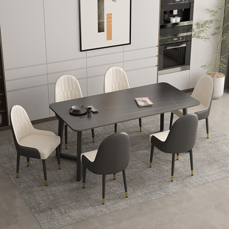 Modern 1/4/5/7 Pieces Dining Room Table Set Sintered Stone Dining Set