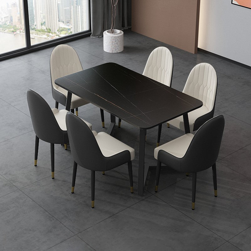 Modern 1/4/5/7 Pieces Dining Room Table Set Sintered Stone Dining Set