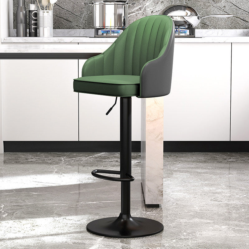 Cocina de metal escandinavo comedor taburete de altura ajustable taburete de barra