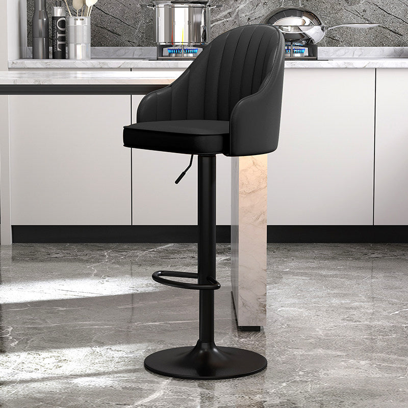 Cocina de metal escandinavo comedor taburete de altura ajustable taburete de barra