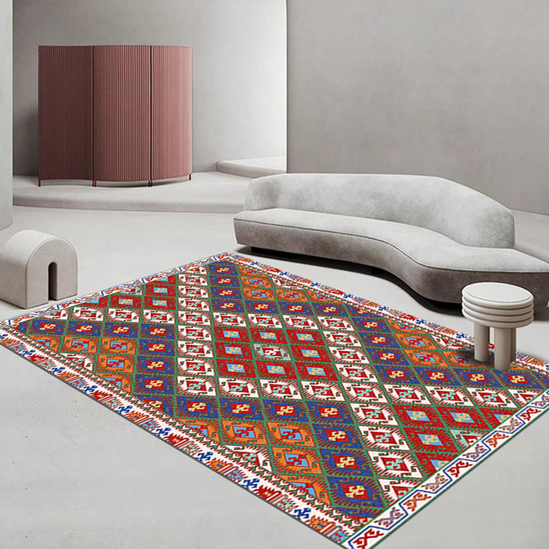 Alfombra de la alfombra del área de abstracción de estilo nacional alfombra resistente a la alfombra para sala de estar
