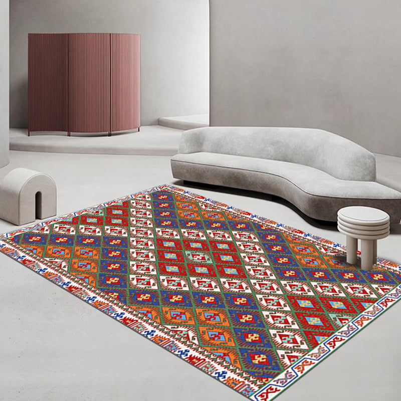 National Style Abstraction Area Rug Carpet Stain Resistant Rug for Living Room