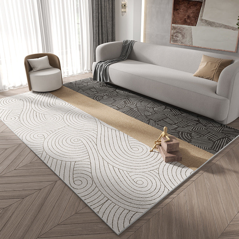 Tapis géométrique de style moderne Rapis polyester tapis résistant à la tache pour la décoration intérieure