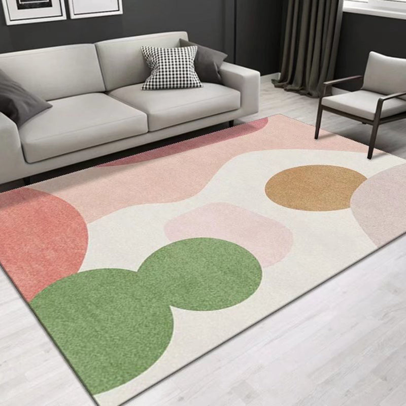 Tappeto di tappeto in poliestere in stile moderno tappeto geometrico resistente alle macchie per arredamento per la casa