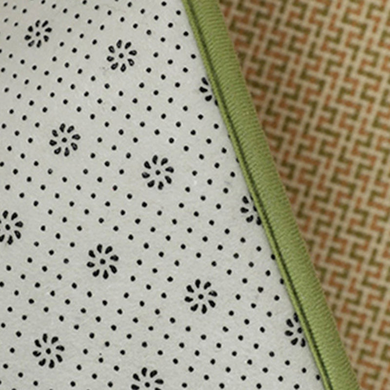 Donkerbruine dorp tapijten polyester sisal tapijt niet-slip achterste tapijt voor salon