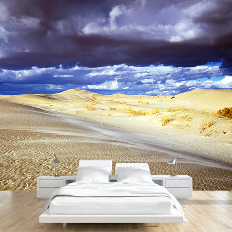 Modern Style Mural Wallpaper Desert Landscape Environment Friendly Bedroom Wall Mural