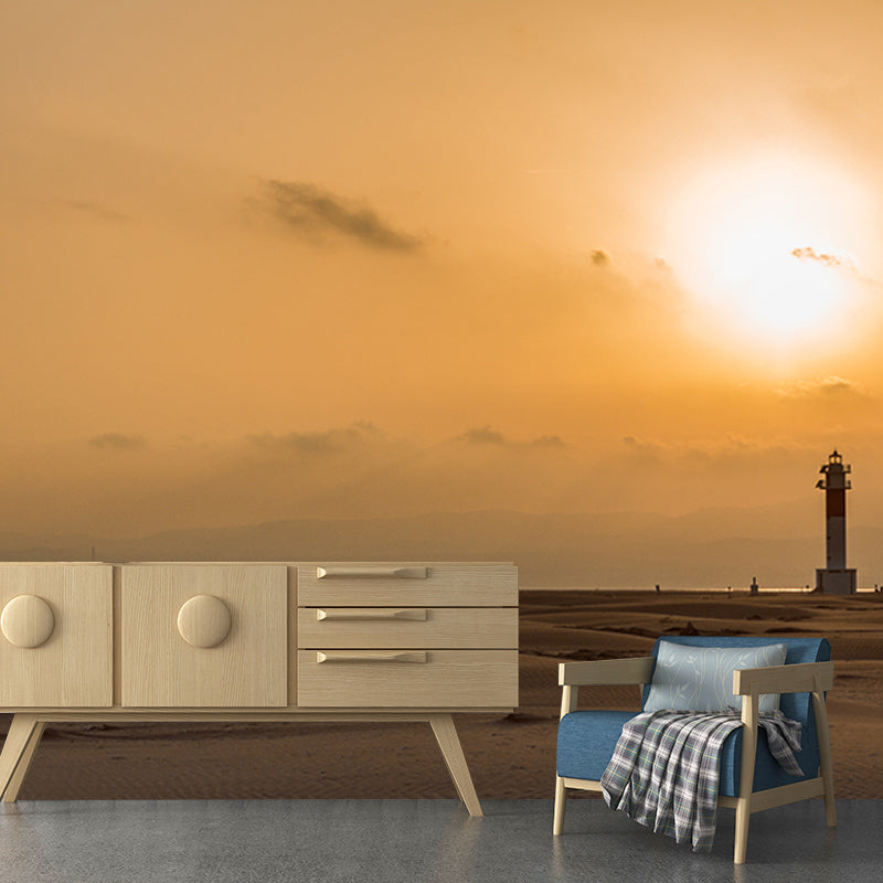 Desert Landscape Resistant Mural Wallpaper Environment Friendly Sleeping Room Wall Mural