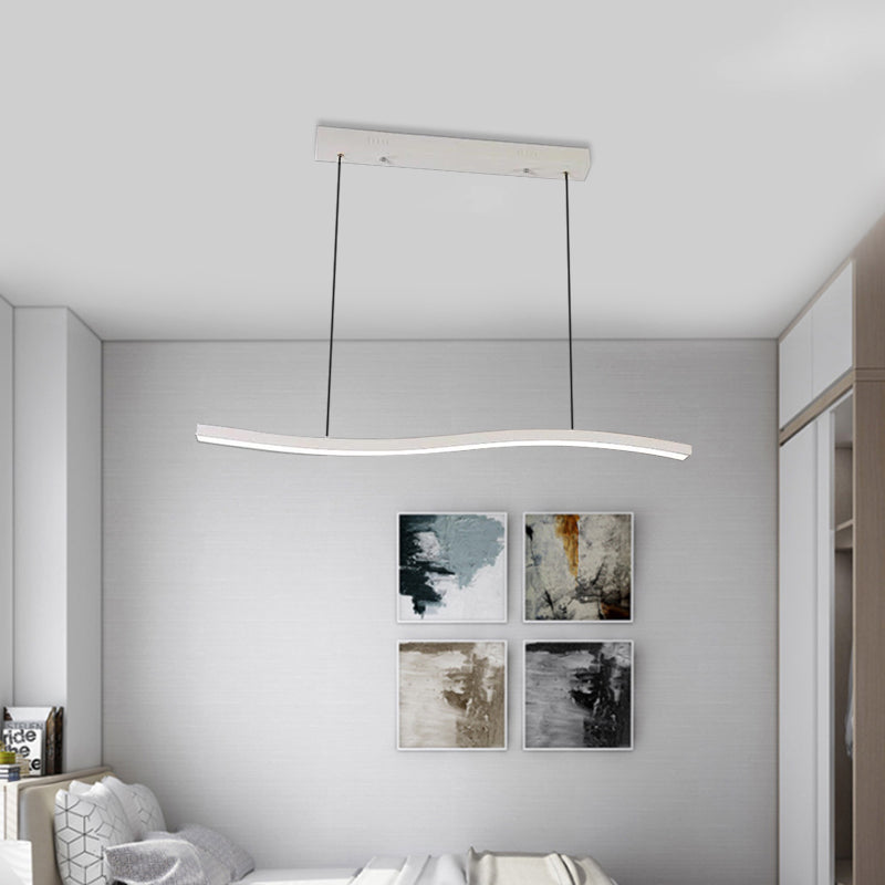 Livre de lustre en acrylique LED moderniste LED PRENDANT PROSIDE BLANCH