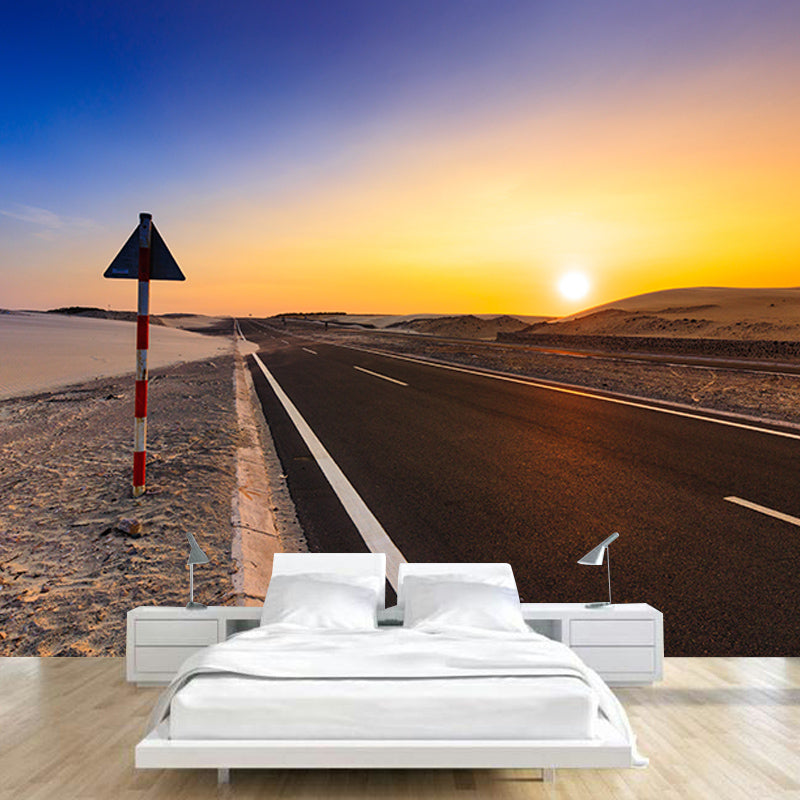 Environment Friendly Wall Mural Wallpaper Desert Landscape Sitting Room Wall Mural