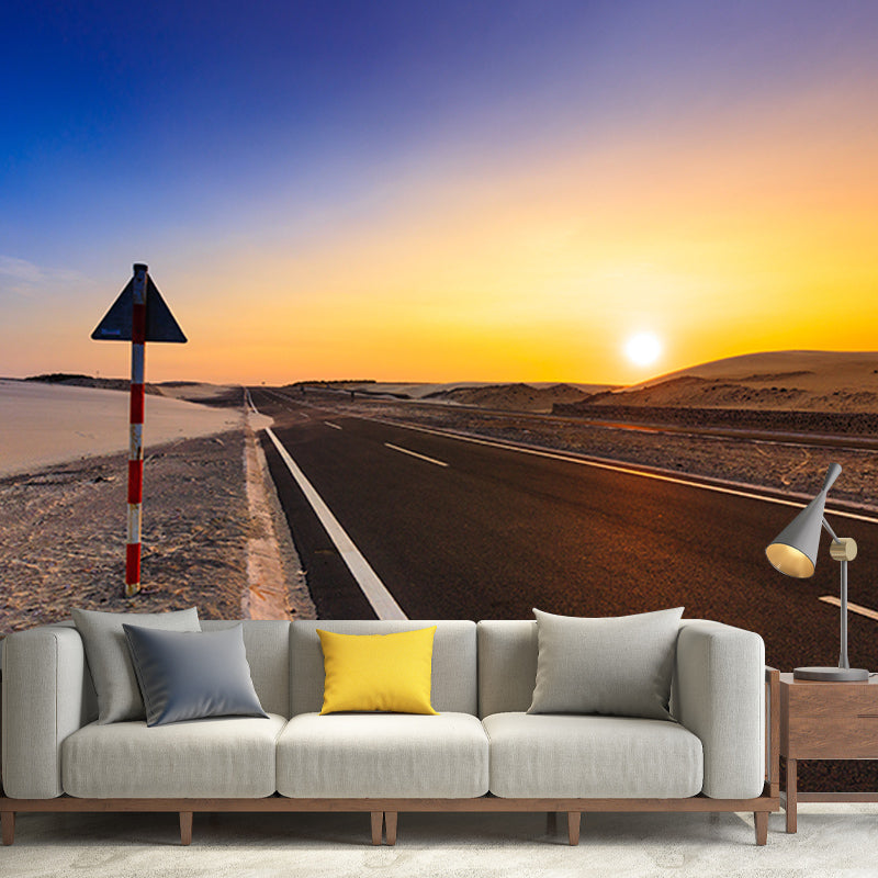 Environment Friendly Wall Mural Wallpaper Desert Landscape Sitting Room Wall Mural