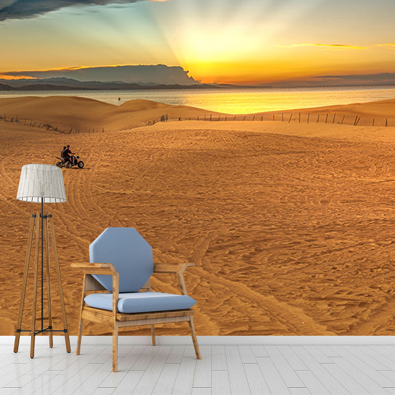 Desert Landscape Photography Mildew Resistant Wallpaper  Sleeping Room Wall Mural