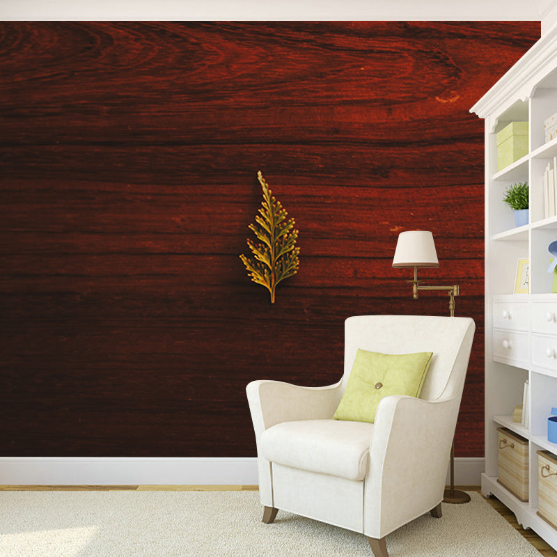 Environmental Wall Mural Wallpaper Wood Texture Sitting Room Wall Mural