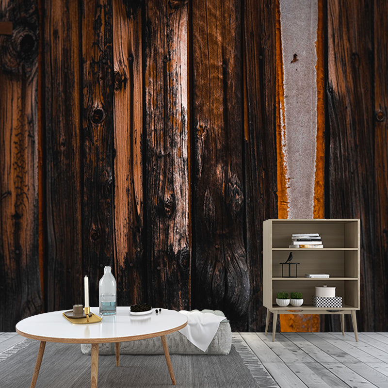 Modern Style Wall Mural Wallpaper Wood Texture Bedroom Wall Mural