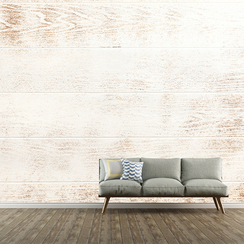 Wood Texture Mildew Resistant Mural Wallpaper Sleeping Room Wall Mural