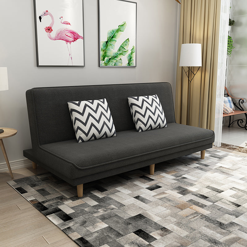 Armloser Sofa mit Baumwollmischung 19.68 "W Cabrio Sleeper Sofa für Wohnung