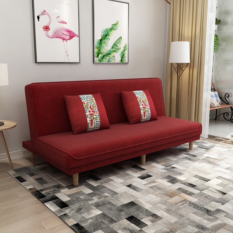 Armloser Sofa mit Baumwollmischung 19.68 "W Cabrio Sleeper Sofa für Wohnung