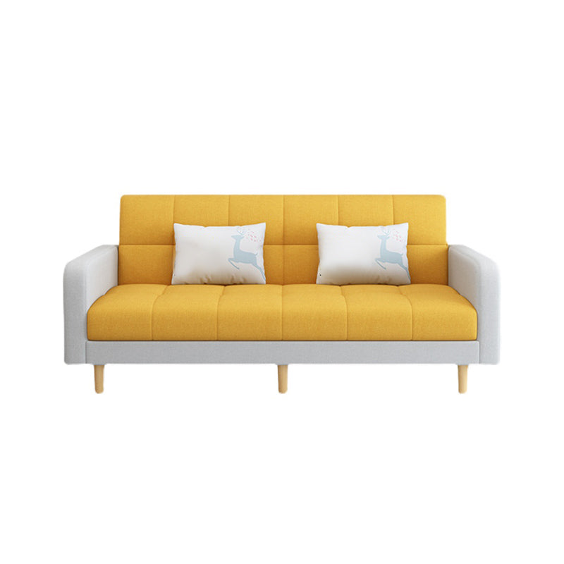 Soft moderne en lin convertible 27 "W Sofa Squa Square Bras avec rangement