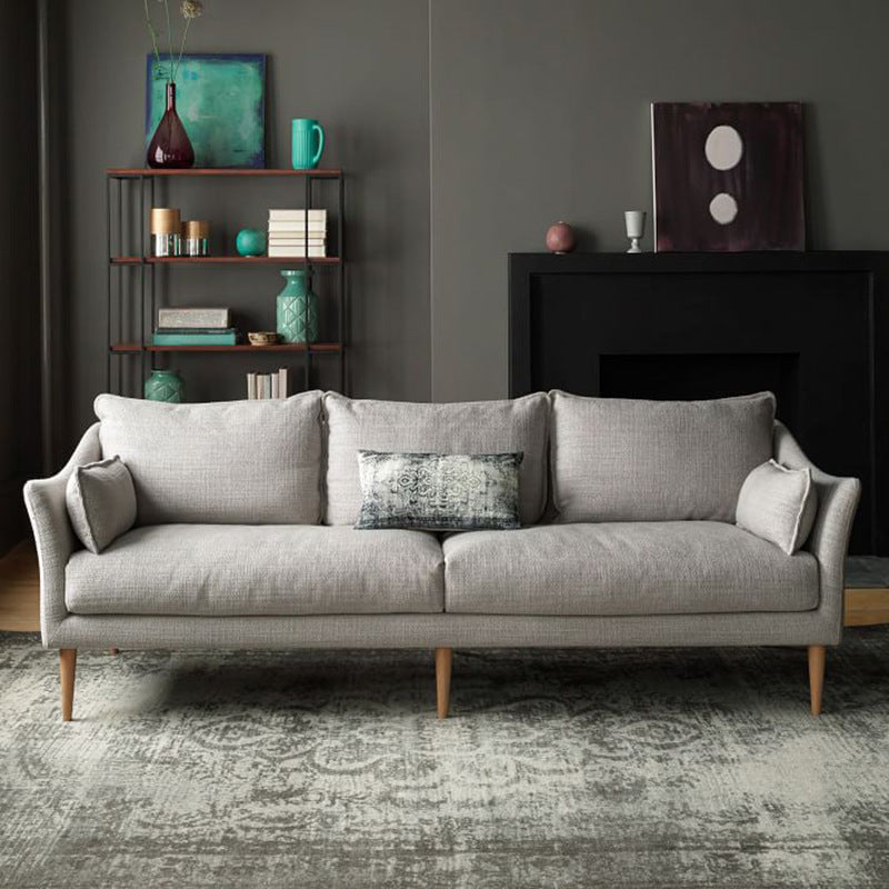 Moderne standaard houten benen stoffen bank kussens sofa voor woonkamer