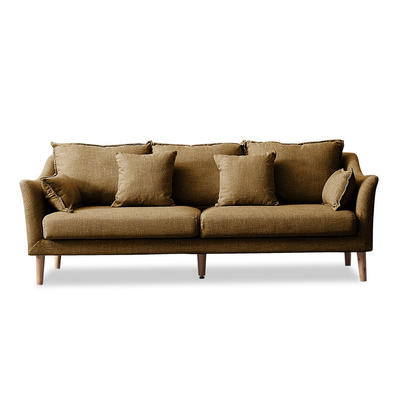 Moderne standaard houten benen stoffen bank kussens sofa voor woonkamer