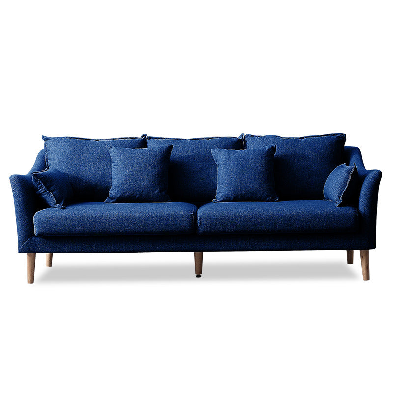 Moderne standaard houten benen stoffen bank kussens sofa voor woonkamer