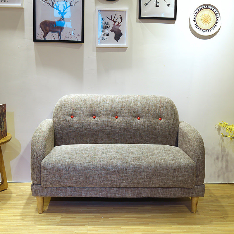 34,25 "H di divano trapuntato di lino in lino scandinavo per appartamento