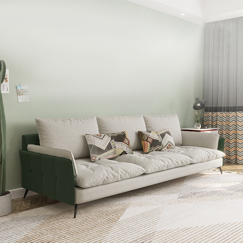 Stationäre Wohnzimmertuxedo Arm Standard zeitgenössisches Sofa -Chaise