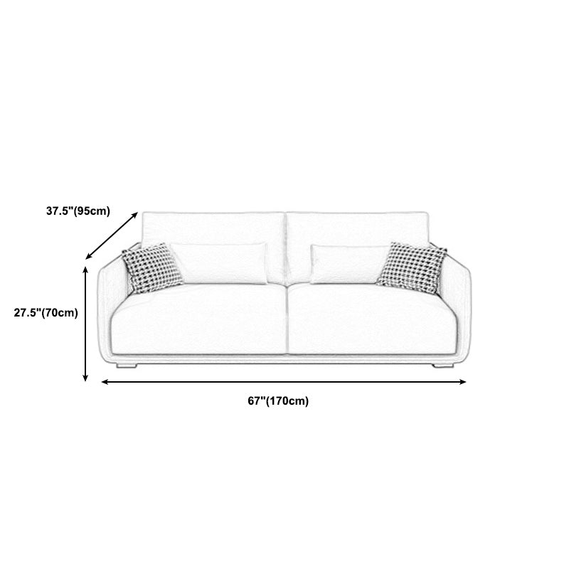 Wohnzimmer zeitgenössische hellgraue Standardtuxedo-Armsofa-Chaise