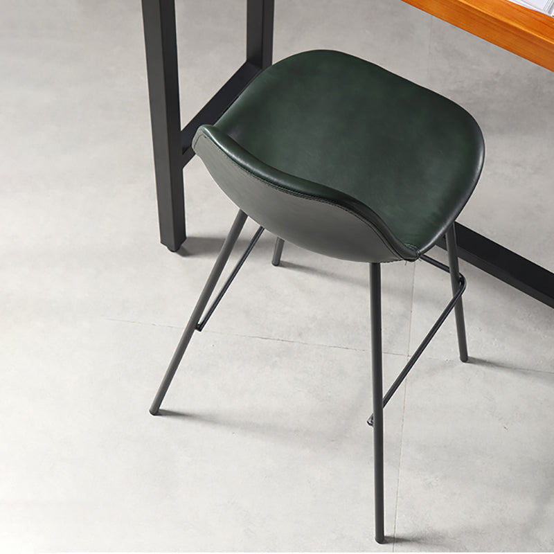 Taburete de bar con respaldo bajo, taburete sin brazos para interiores, moderno y contemporáneo