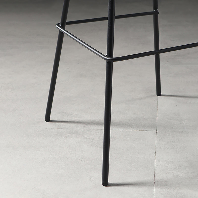 Taburete de bar con respaldo bajo, taburete sin brazos para interiores, moderno y contemporáneo
