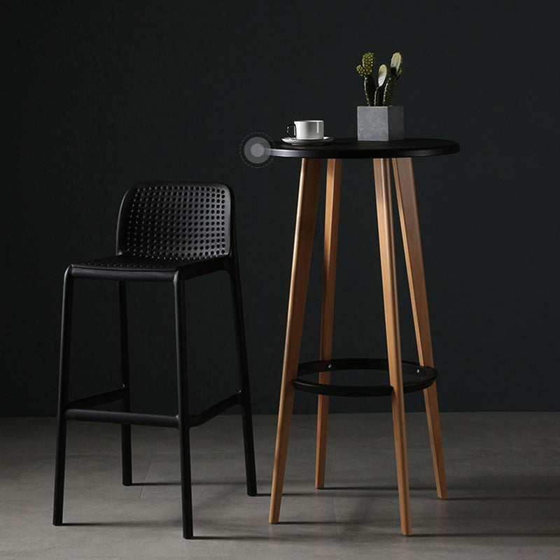29,9 Zoll Plastik für zeitgenössische armlose Hocker Low Back Bar Hocker für das Restaurant