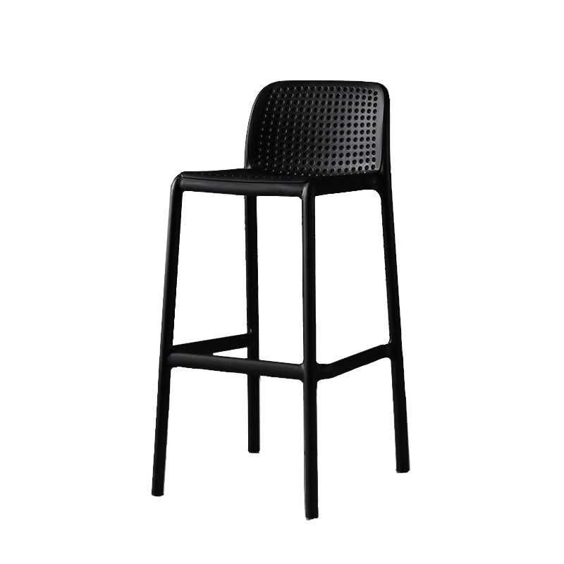 29.9 inch Plastic Contemporary Armless Stool Low Back Bar Stool for Restaurant