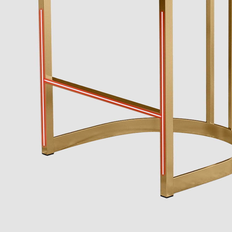 Glam Footrest Back Barstool Matte Acabado PU Cuero Matte Matte Cafetería taburete