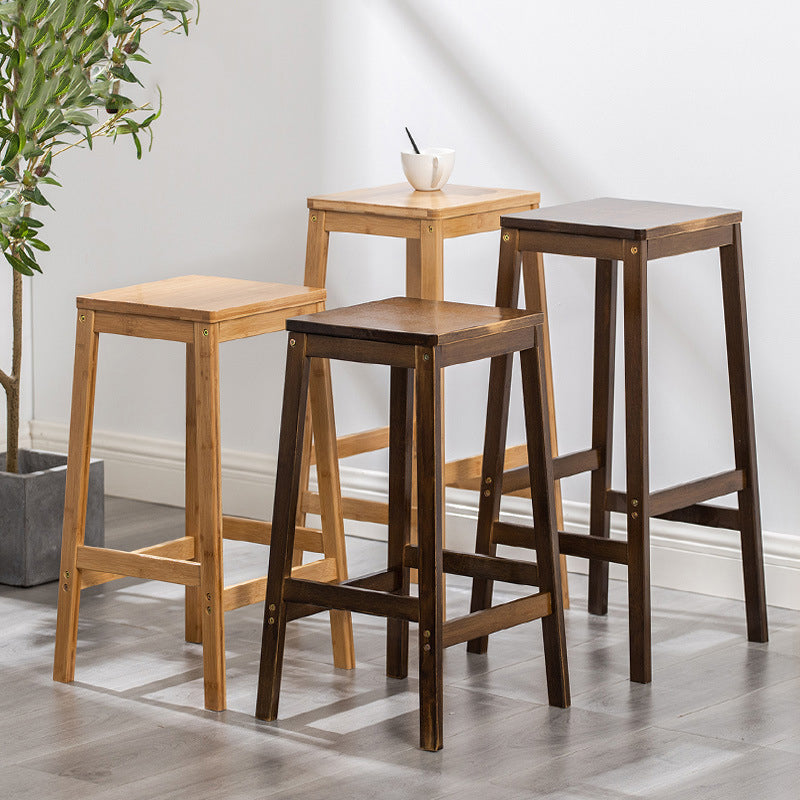 Moderne Rückenless-Bar-Hop-Schalter-Barhocker mit Holzbeinen