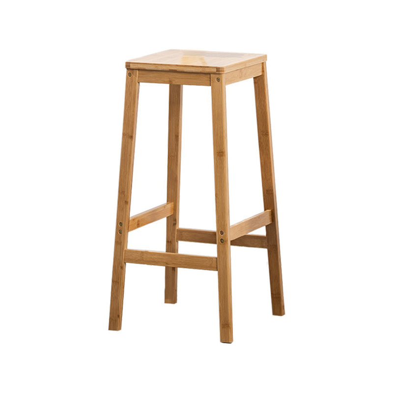 Moderne Rückenless-Bar-Hop-Schalter-Barhocker mit Holzbeinen