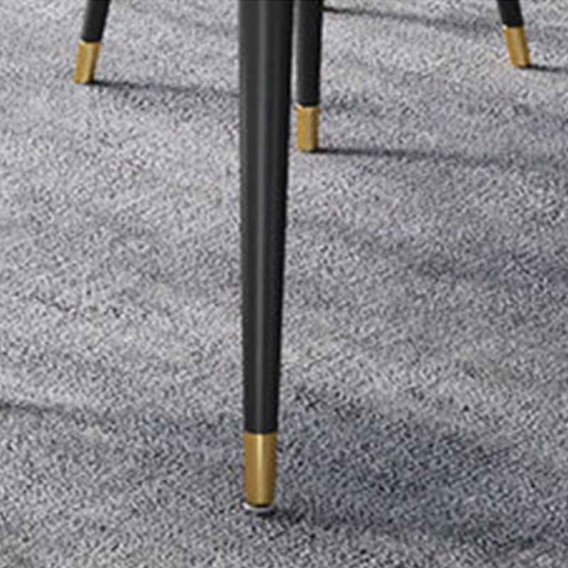 Glam Style 1/2/3/5/7 Pieces Dining Set White-gold Table Kitchen Set for Dining Room