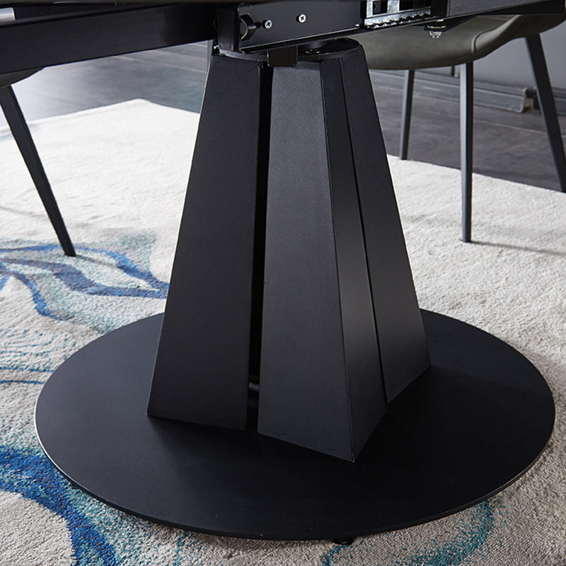 Modern 1/3/4/5/7 Pieces Round Dining Table Set with Sintered Stone Dinette Set