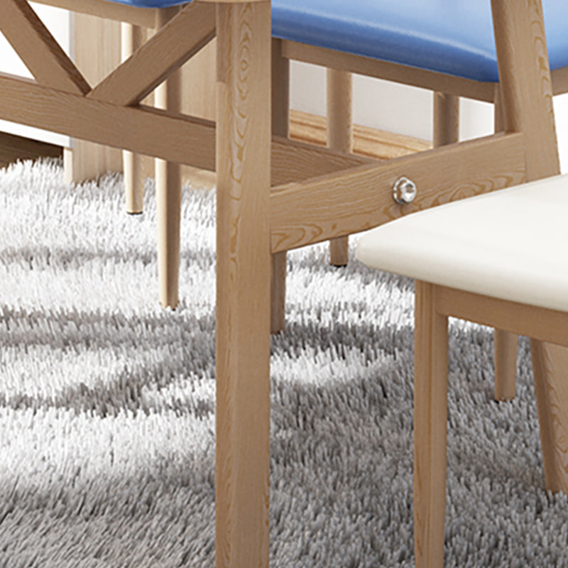 Moderna 1/4/7 Piezas Juego de comedor Rectángulo Mesa de comedor de madera artificial para comedor